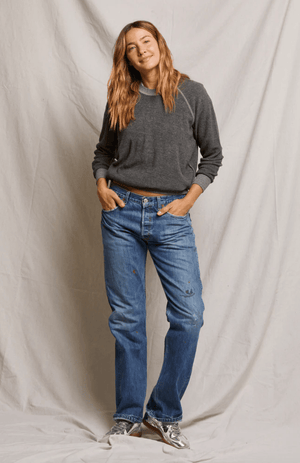 Ziggy Reversed Fleece Crew Sweatshirt - The Collective Park City