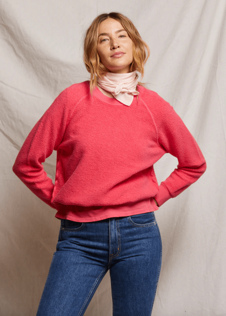 Ziggy Reversed Fleece Crew Sweatshirt - The Collective Park City