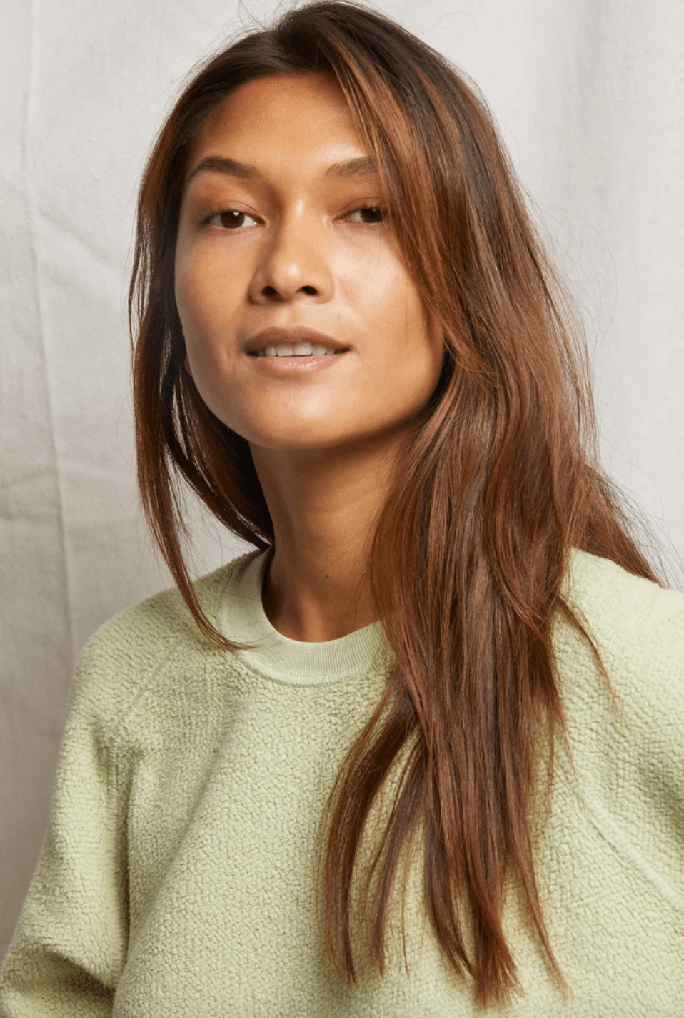 Ziggy Reversed Fleece Crew Sweatshirt - Pistachio - The Collective Park City