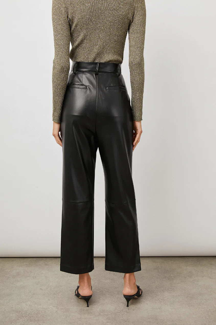 Jo High Waisted Faux Leather Pant