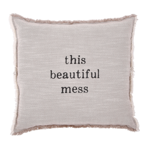 Beautiful Mess Square Pillow