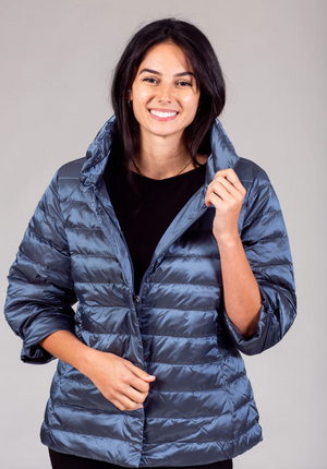 Jewel 3/4 Sleeve Quilted Jacket