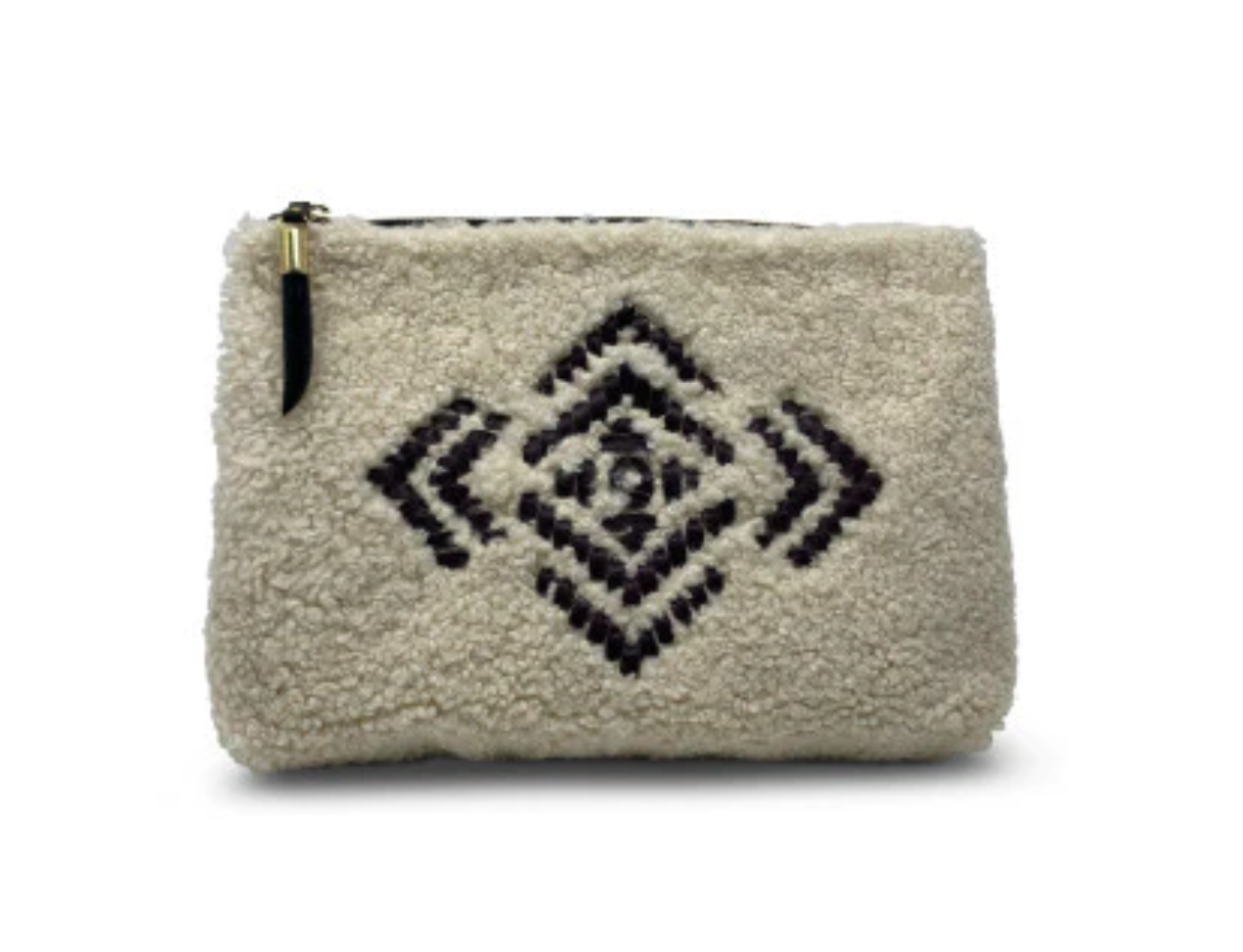 Shearling Oversized Clutch