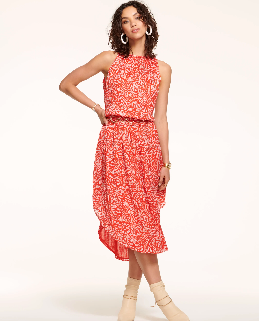 Butterfly Printed Audrey Dress