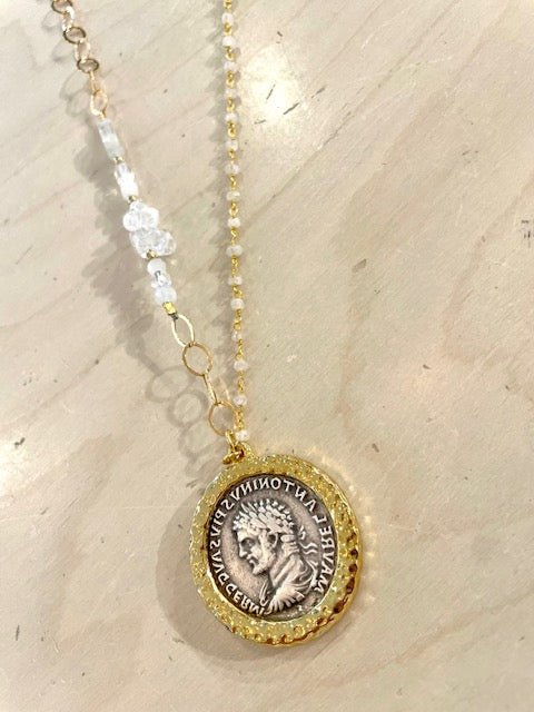 Gold & Roman Coin Necklace - The Collective Park City