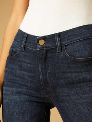 Mara Mid Rise Straight Leg Jean - The Collective Park City