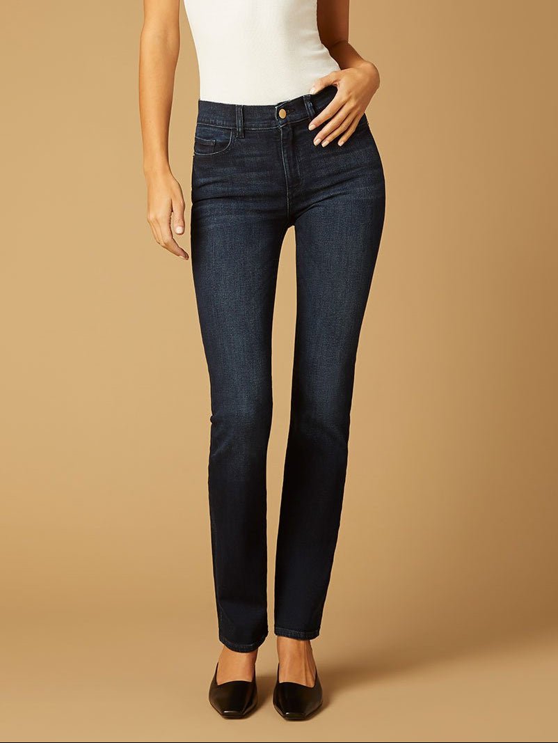 Mara Mid Rise Straight Leg Jean - The Collective Park City